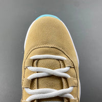 Retro Low Top Sneakers, Lake Green White Yellow Colorway, Lace Up Design, Casual Gift for Sneaker Fans