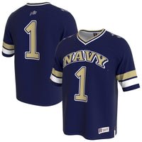 Navy Midshipmen Lightweight Collegiate Football Fashion Jersey - Navy