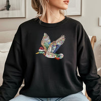 Rhinestone Style Waterfowl Bird Crewneck, Mallard Duck Christmas Sweatshirt, Holiday Duck Hunter Sweater, Retro Christmas Wildlife Pullover