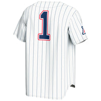 #1 Arizona Wildcats Lightweight Baseball Fashion Jersey - White