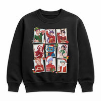 Adorable Manga Anime Crewneck, Anime Christmas Sweatshirt, Japanese Anime Holiday Pullover, Otaku Christmas Sweater, Present for K-Pop Fans