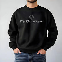 Holiday Sports Crewneck, Tis the Season Volleyball Sweatshirt, Adorable Christmas Volleyball Mom Sweater, Winter Game Day Pullover