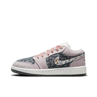 Low Top Sneakers, Pink Gray Colorway, Lace Up Design, Casual Gift for Sneaker Fans