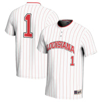#1 Louisiana Ragin' Cajuns Lightweight Softball Jersey - White