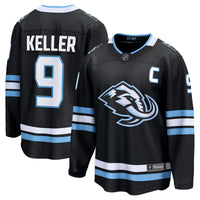 Utah Mammoth Clayton Keller Black Home Breakaway Player Jersey