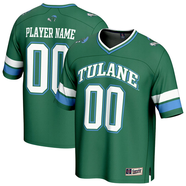 Tulane Green Wave NIL Pick-A-Player Football Fashion Jersey - Green