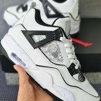 Basketball Shoes, White Black Colorway, Lace Up Design, Casual Gift for Shoe Lovers