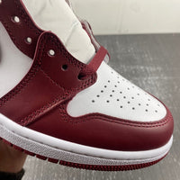 High Top Sneakers, White Red Colorway, Lace Up Design, Casual Gift for Sneaker Fans