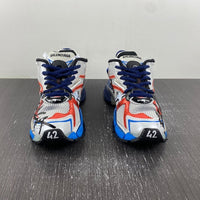Low Top Sneakers, Blue Gray Colorway, Lace Up Design, Casual Gift for Sneaker Fans