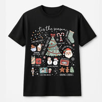 Retro Y2K Holiday T-Shirt, Tis the Season Christmas Shirt, Adorable Xmas Graphic Tee, Trendy Winter Holiday Shirt, Festive Present for Women