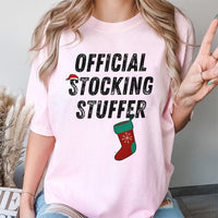 Humorous Sarcastic Holiday Graphic Tee, Stocking Stuffer Christmas T-Shirt, Santa Naughty List Xmas Shirt, Adult Humor Christmas Party Top