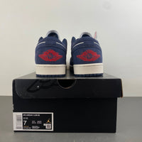 Low Top Sneakers, Blue White Colorway, Suede Footwear, Lace Up Design, Casual Gift for Sneaker Fans