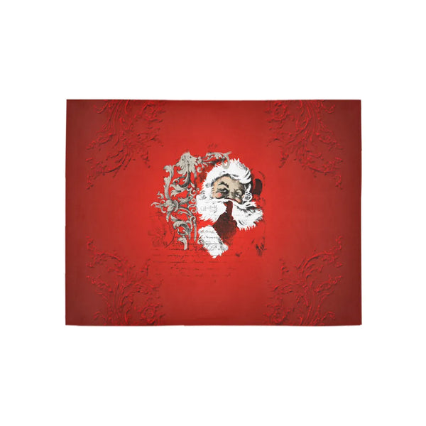 Vintage Christmas Holiday Hallway Runner, Santa Claus Runner Rug, Festive Winter Kitchen Mat, Non-Slip Area Rug, Seasonal Dec
