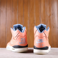 High Top Sneakers, Peach Colorway, Lace Up Design, Casual Gift for Sneaker Fans