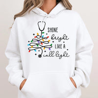 Stethoscope Tree Holiday Hoodie, Christmas Nurse Hoodie, Healthcare RN Sweatshirt, Nursing Student Medical Pullover Hoodie, Xmas Present