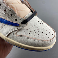 Low Top Sneakers, Blue White Colorway, Reverse Hook Design, Lace Up Design, Casual Gift for Sneaker Fans