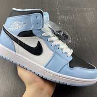 Mid Top Sneakers, White Black Colorway, Lace Up Design, Casual Gift for Sneaker Fans