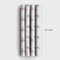 Watercolor Christmas Gift Wrap, Nautical Snowman Captain Wrapping Paper, Sailor Snowman Holiday Wrapping Paper, Adorable Winter Gift Wrap Roll