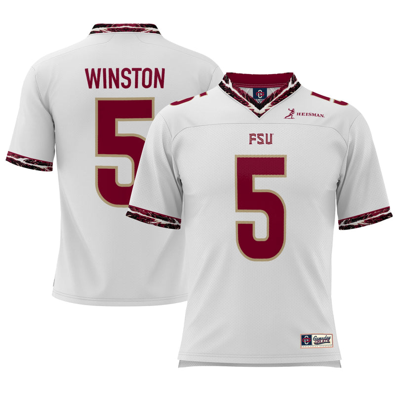 Jameis Winston Florida State Seminoles Heisman Football Jersey – White