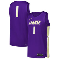 #1 James Madison Dukes Replica Basketball Jersey - Purple