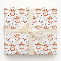 Rustic Christmas Wrapping Paper, Western Cowboy Santa Wrapping Paper, Country Holiday Gift Wrap, Rodeo Western Gift Wrapping Paper Roll