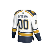 Notre Dame Fighting Irish Lightweight Hockey NIL Pick-a-Player Fashion Jersey - White