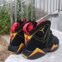 Sneakers, Black Yellow Colorway, Lace Up Design, Casual Gift for Sneaker Fans