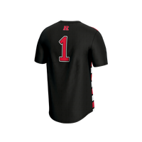 #1 Rutgers Scarlet Knights Lightweight Soccer Fashion Jersey - Black