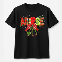 Festive Healthcare Medical Tee, Plaid Stethoscope Christmas Nurse T-Shirt, Adorable RN Nursing Student T-Shirt, Holiday Hospital Graphic Shirt