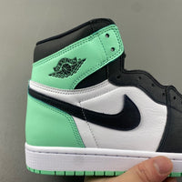 High Top Sneakers, Green Colorway, Glow in the Dark Detail, Lace Up Design, Casual Gift for Sneaker Fans