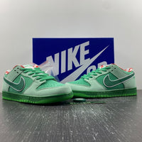 Low Top Sneakers, Green Colorway, Lace Up Design, Casual Gift for Sneaker Fans