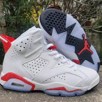 Sneakers, White Red Colorway, Lace Up Design, Casual Gift for Sneaker Fans