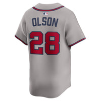 Atlanta Braves Matt Olson Gray Road Limited Player Jersey