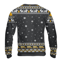 Humorous My Sleigh Broke Holiday Sweater, School Bus Driver Christmas Sweatshirt, Xmas Bus Driver Crewneck, Ugly Christmas Sweater Present