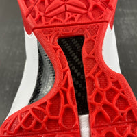 Low Top Sneakers, White Red Colorway, Lace Up Design, Casual Gift for Sneaker Fans