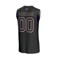 Washington Huskies Lightweight Collegiate Basketball NIL Pick-A-Player Fashion Jersey - Black