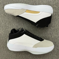 Low Top Basketball Shoes, White Black Gray Colorway, Lace Up Design, Casual Gift for Shoe Lovers