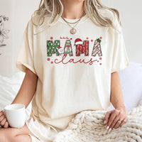 Adorable Christmas Snowman Shirt, Mama Claus T-Shirt, Retro Holiday Mama Graphic Tee, Festive Xmas Mom T-Shirt, Winter Holiday Present for Mama