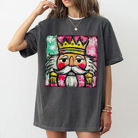 Watercolor Nutcracker Holiday Shirt, Preppy Nutcracker Christmas T-Shirt, Festive Winter Graphic Tee, Adorable Christmas Tee, Present for Her