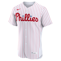 Philadelphia Phillies White Home Authentic Custom Jersey