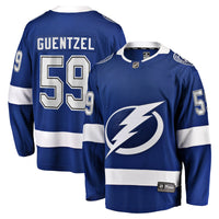 Tampa Bay Lightning Jake Guentzel Blue Home Premier Breakaway Player Jersey