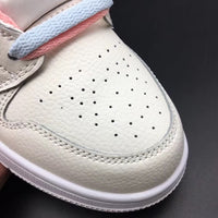 High Top Sneakers, Blue Pink Colorway, Mismatched Colorway, Lace Up Design, Casual Gift for Sneaker Fans