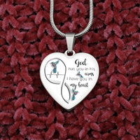 My Little Girl Heart Necklace, Daughter Heart Necklace from Dad, Daughter Forever Heart Necklace, Birthday Christmas Present for Daughter