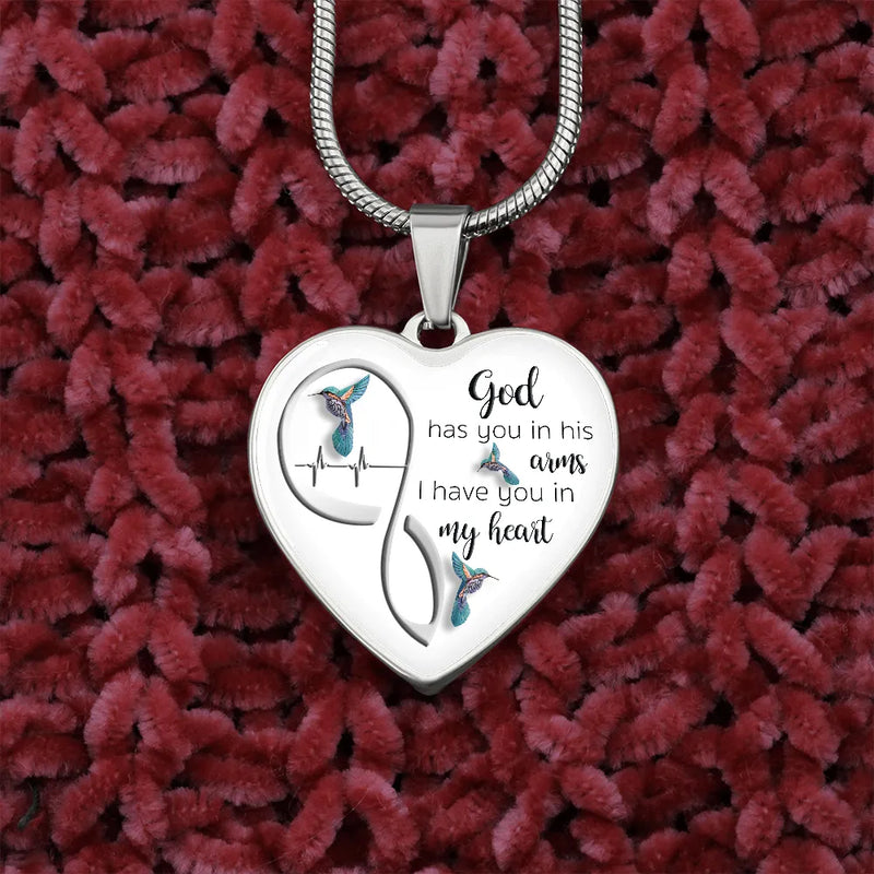 My Little Girl Heart Necklace, Daughter Heart Necklace from Dad, Daughter Forever Heart Necklace, Birthday Christmas Present for Daughter