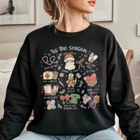 Medical Holiday Doodle Sweatshirt, Nurse Christmas Sweatshirt, Healthcare Worker Xmas Crewneck, Adorable Nursing Winter Graphic Sweatshirt