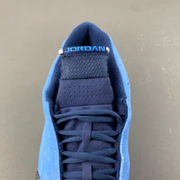 Retro Basketball Shoes, Blue Black Colorway, Lace Up Design, Casual Gift for Shoe Lovers