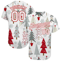 Personalized Xmas Holiday Jersey, Custom Christmas Tree Baseball Jersey, Holiday Baseball Shirt, Festive Team Jersey, Winter Fan Present