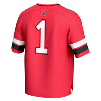 #1 Ball State Cardinals Lightweight Collegiate Football Fashion Jersey - Cardinal