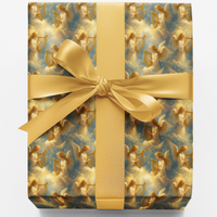 Religious Holiday Gift Wrap, Angel Choir Christmas Wrapping Paper, Elegant Church Present Paper, Traditional Xmas Gift Wrapping Paper