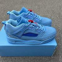 Low Top Basketball Shoes, Lake Blue Colorway, Lace Up Design, Casual Gift for Shoe Lovers